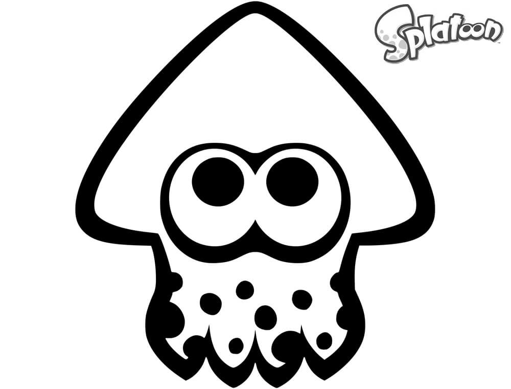 Dibujo de Calamar Splatoon para Colorear y Imprimir