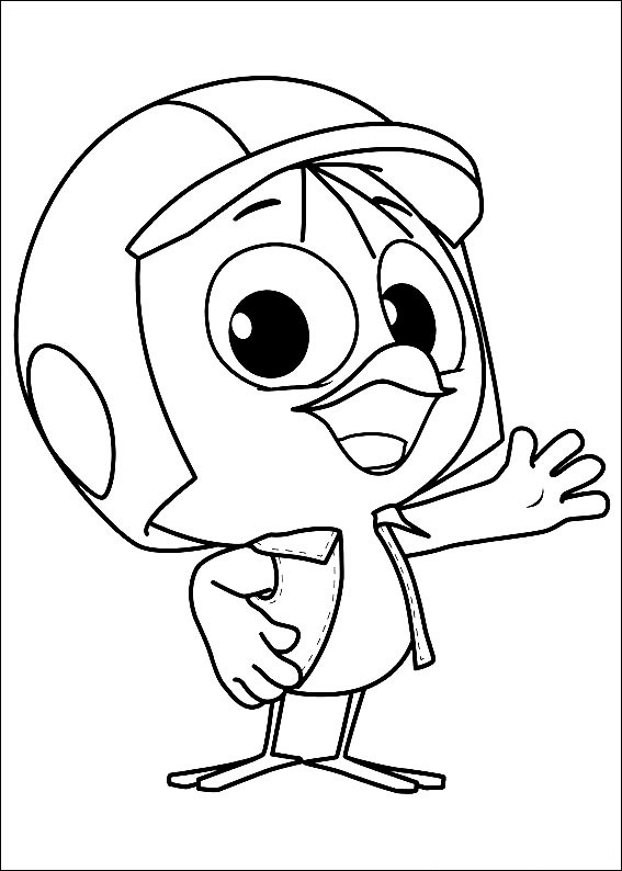 Dibujo de Calimero Divertido para Colorear y Imprimir
