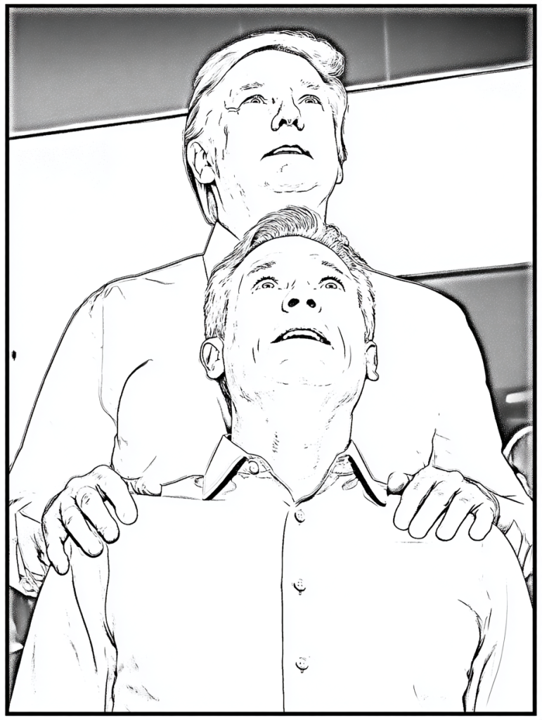 Dibujo de Imgi 5 Trump Kiss Cam Coloring Sheet Viral Meme Line Art para Colorear y Imprimir