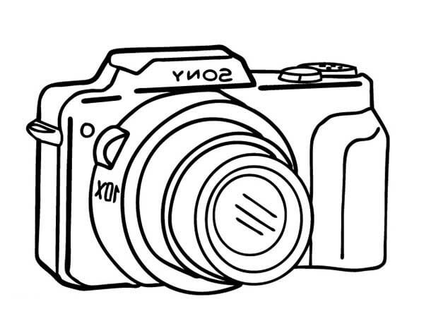 Dibujo de Cámara Asombrosa para Colorear y Imprimir