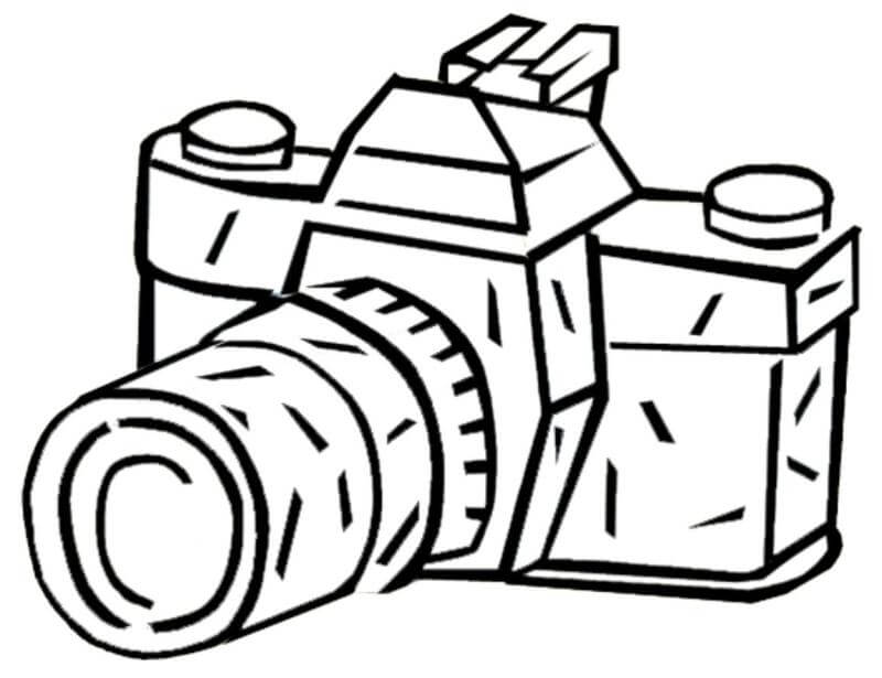 Dibujo de Cámara de Dibujo para Colorear y Imprimir