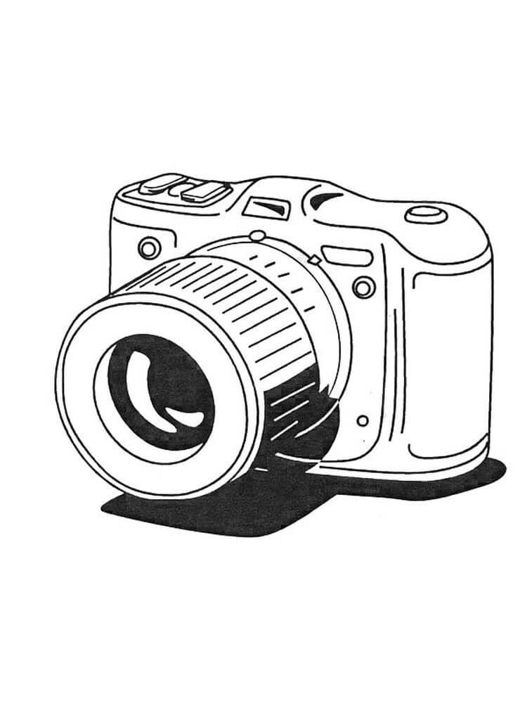 Dibujo de Cámara de Luces para Colorear y Imprimir