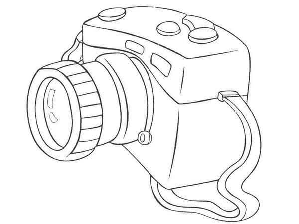 Dibujo de Gran Cámara para Colorear y Imprimir