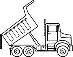 dibujo camion de la basura para imprimir y colorear