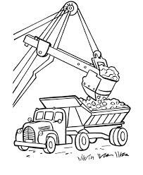 dibujo hermoso camion de basura para imprimir y colorear