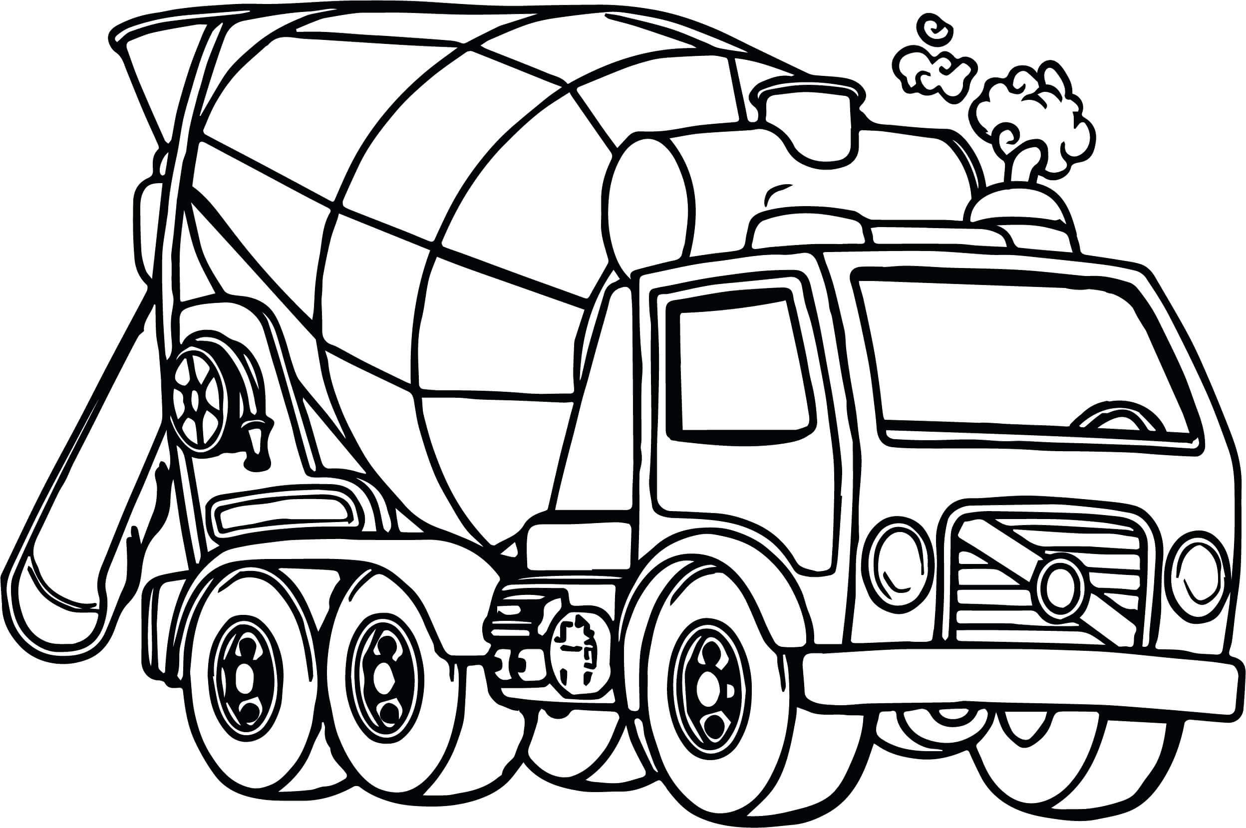 dibujo camion de excelencia imprimir y colorear