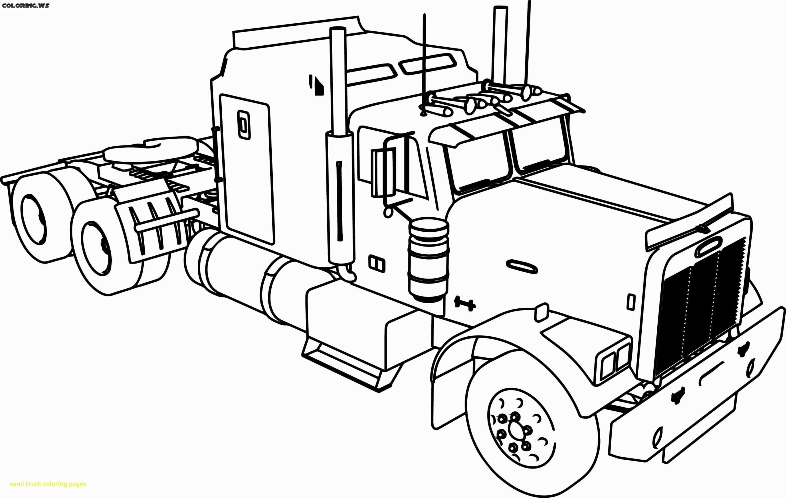 Dibujo de Gran Camión para Colorear y Imprimir