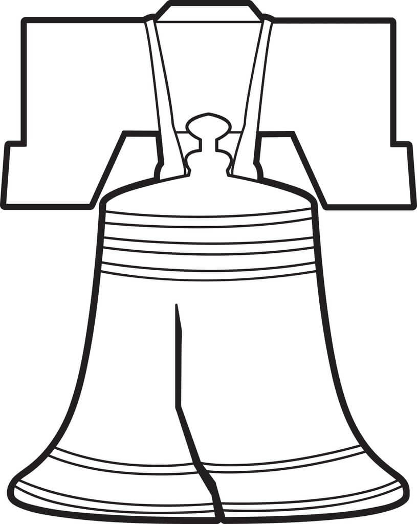 Dibujo de Campana Grande para Colorear y Imprimir