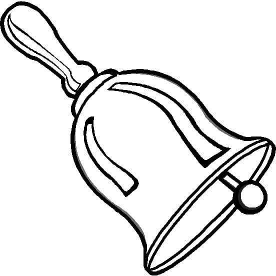 Dibujo de Campana Simple para Colorear y Imprimir