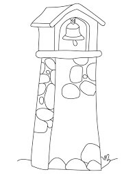 Dibujo de Campanario para Colorear y Imprimir