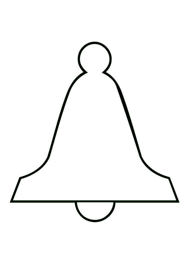 Dibujo de Contorno de Campana para Colorear y Imprimir