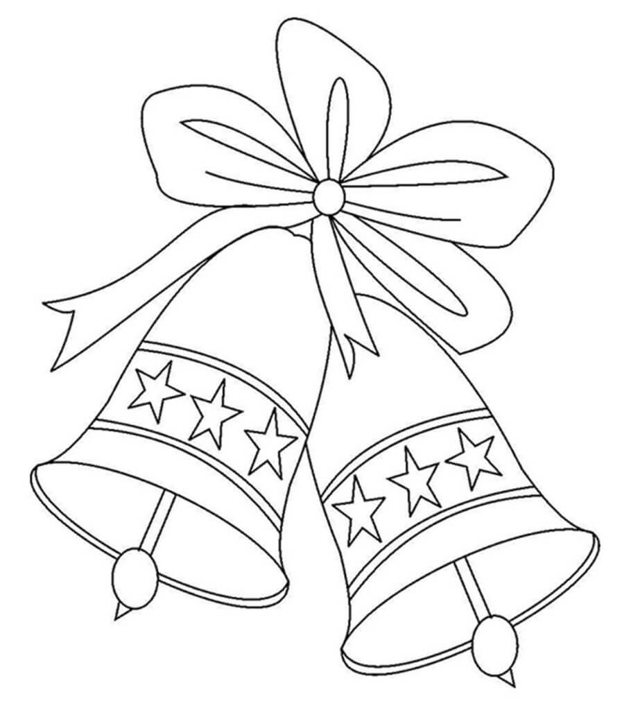 Dibujo de dos Campana para Colorear y Imprimir