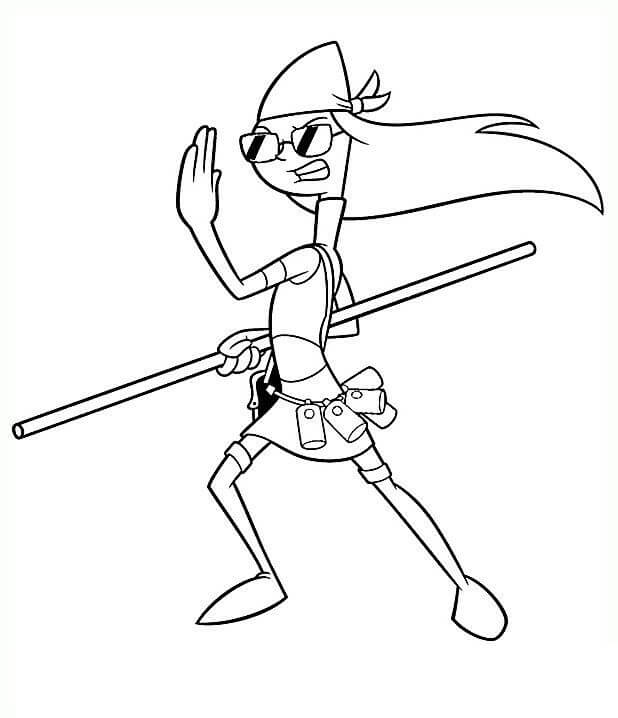 Dibujo de Candace Gracioso para Colorear y Imprimir