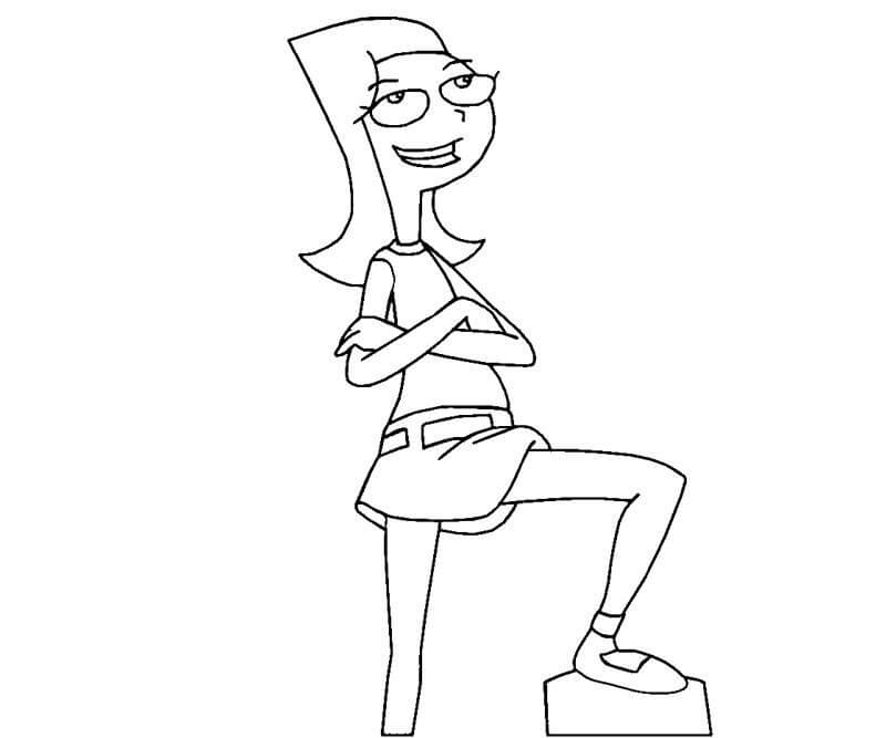 Dibujo de Candace Normal para Colorear y Imprimir
