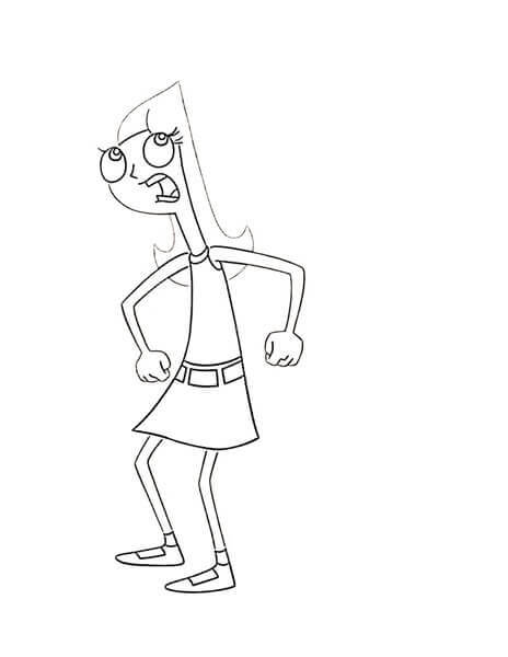 Dibujo de Candace Simple para Colorear y Imprimir