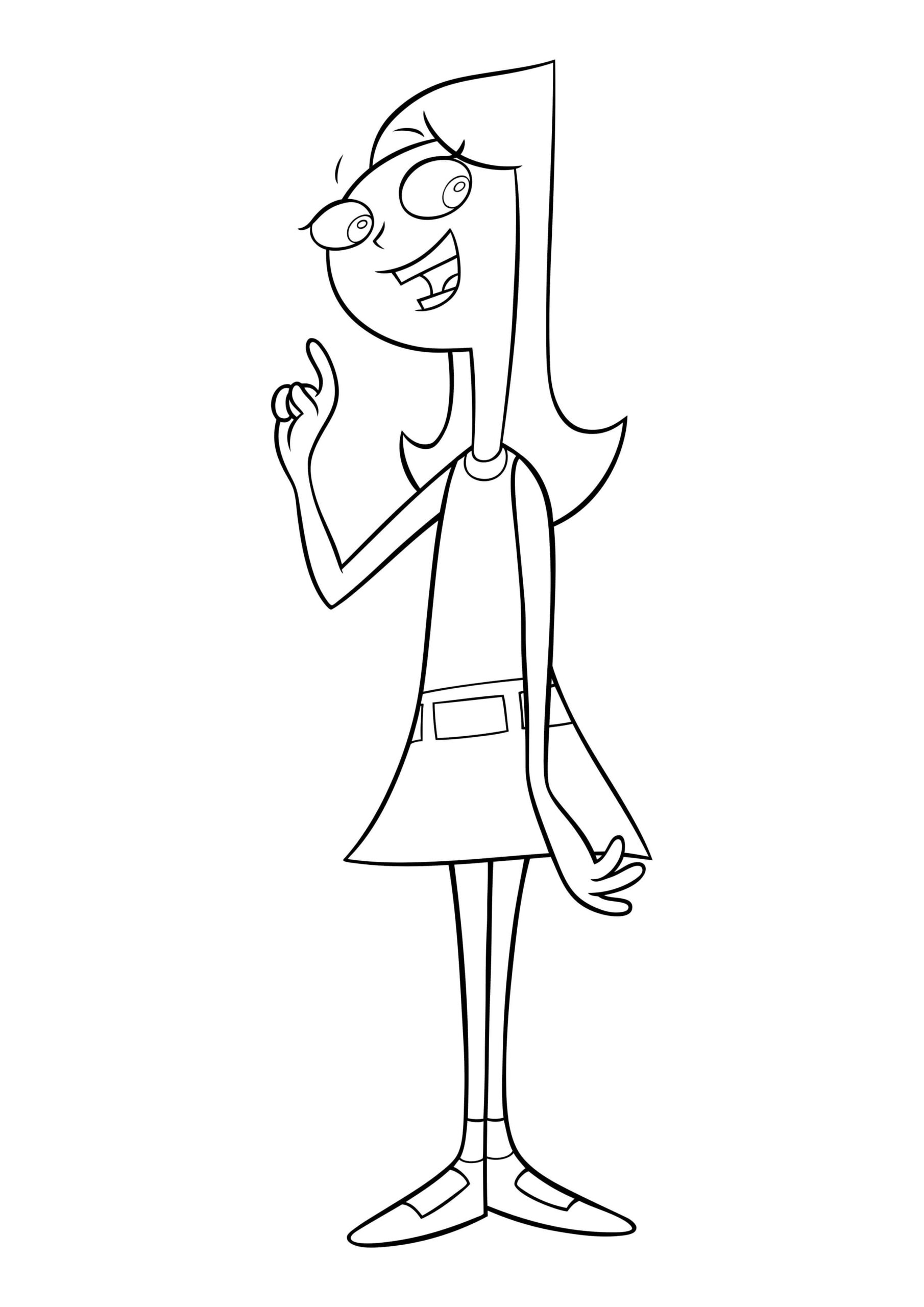 Dibujo de Candace Tímido Scaled para Colorear y Imprimir