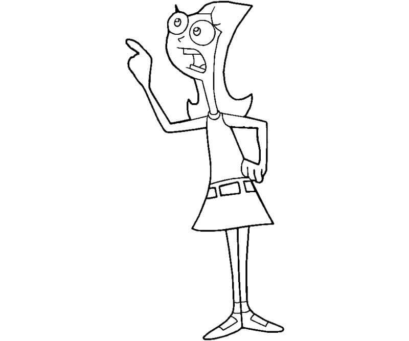 Dibujo de Niza Candace para Colorear y Imprimir