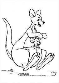 dibujo madre y bebe canguro para imprimir y colorear