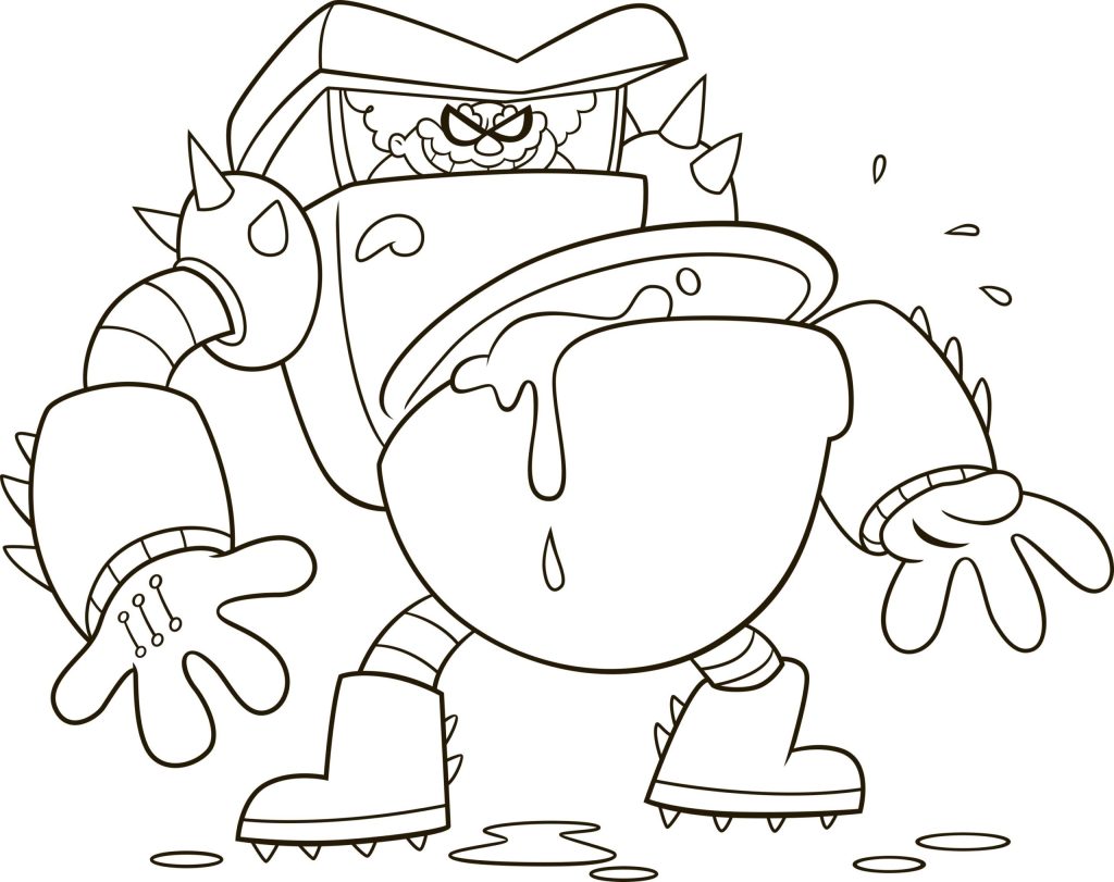 Dibujo de El Inodoro Turbo para Colorear y Imprimir