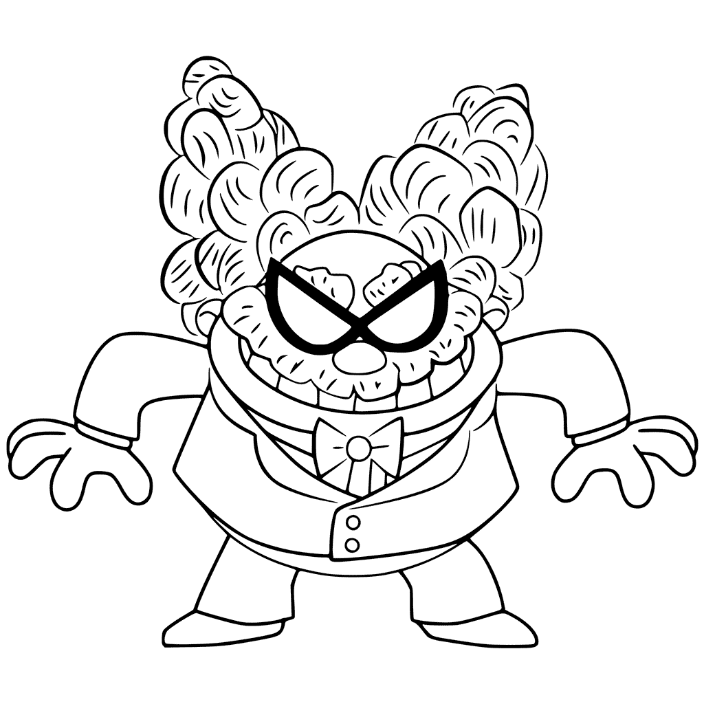 Dibujo de Poopypants Malvados para Colorear y Imprimir