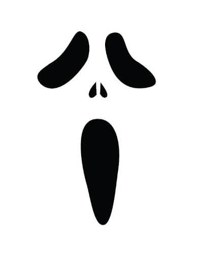 Dibujo de Cara de Fantasma Perfecta para Colorear y Imprimir