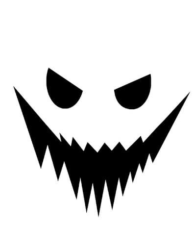 Dibujo de Ghostface Espeluznante para Colorear y Imprimir