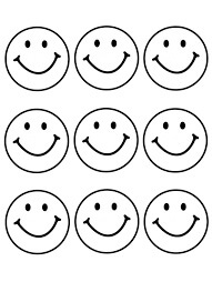 Dibujo de Ocho Cara Sonriente para Colorear y Imprimir