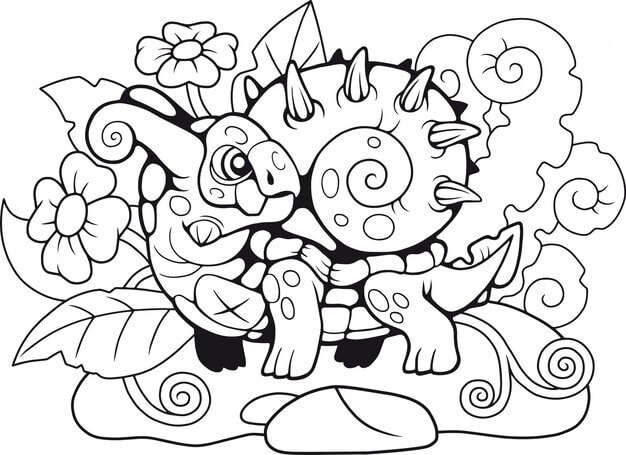 Dibujo de Caracol Monstruo para Colorear y Imprimir