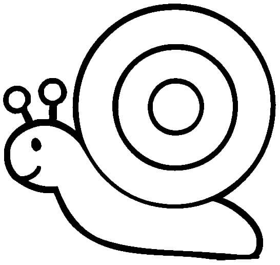 Dibujo de Dibujo Caracol para Colorear y Imprimir