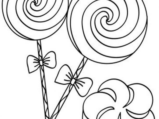 Dibujo de Caramelo Perfecto para Colorear y Imprimir