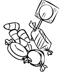 Dibujo de Dibujo de Caramelo para Colorear y Imprimir