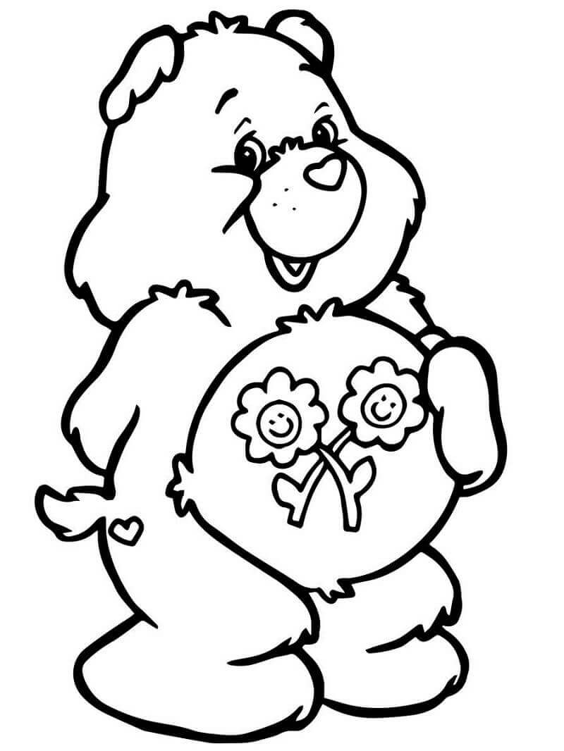 Dibujo de Amigo Oso para Colorear y Imprimir