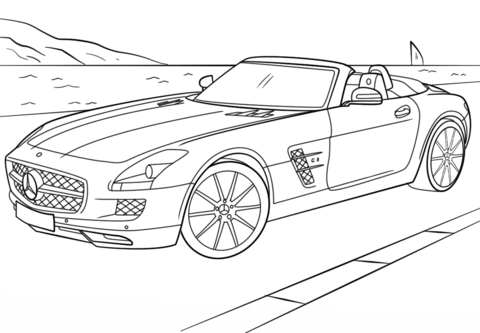 Dibujo de 1527154450 Mercedes Benz Sls Amg Gt Coloring Page para Colorear y Imprimir