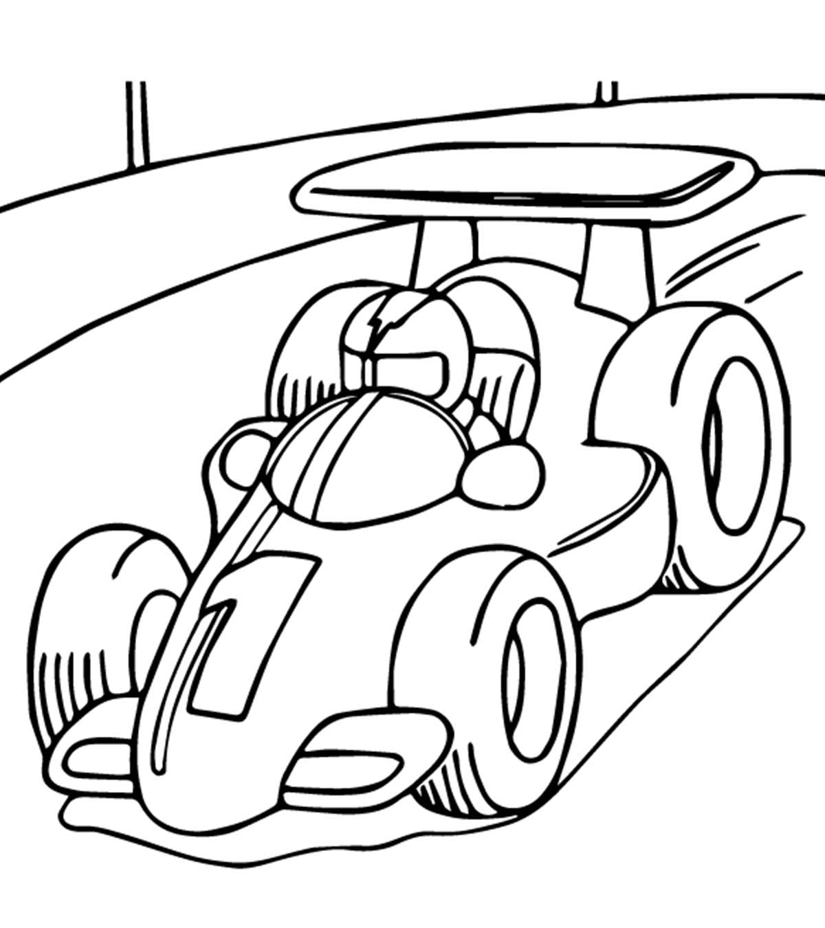 Dibujo de Fórmula Linda para Colorear y Imprimir