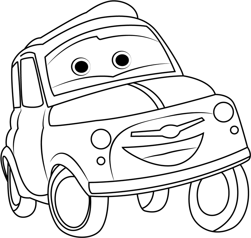 Dibujo de Luigi Sonriendo para Colorear y Imprimir