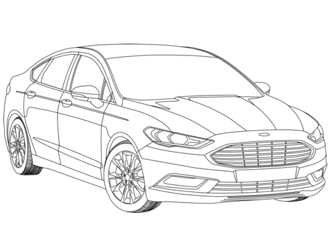 Dibujo de Mondeo Mk V para Colorear y Imprimir