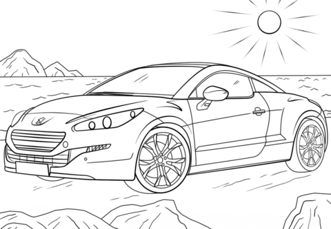 Dibujo de Peugeot Rc para Colorear y Imprimir