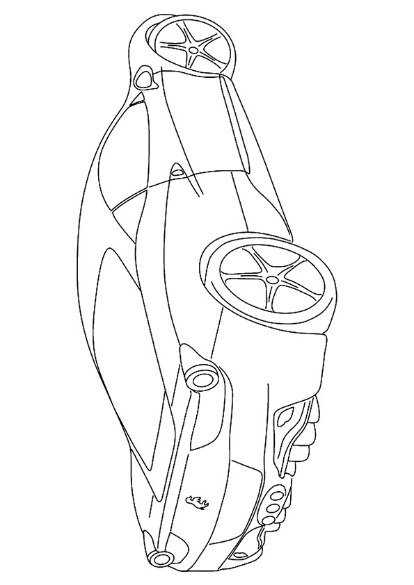 Dibujo de Un Coche de Transporte para Colorear y Imprimir