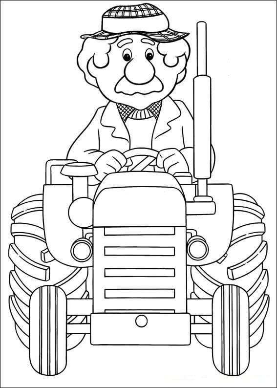 Dibujo de Buen Cartero Pat para Colorear y Imprimir
