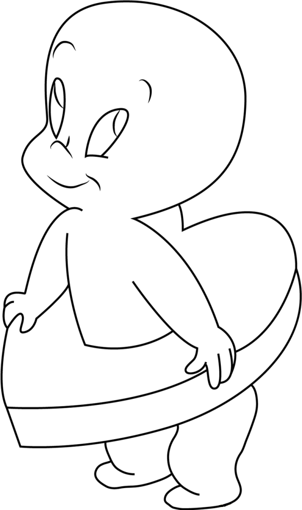 Dibujo de Lindo Casper para Colorear y Imprimir