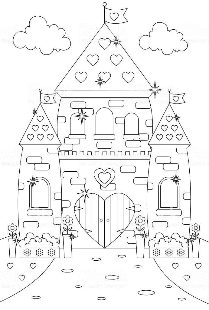Dibujo de Dulce Castillo para Colorear y Imprimir