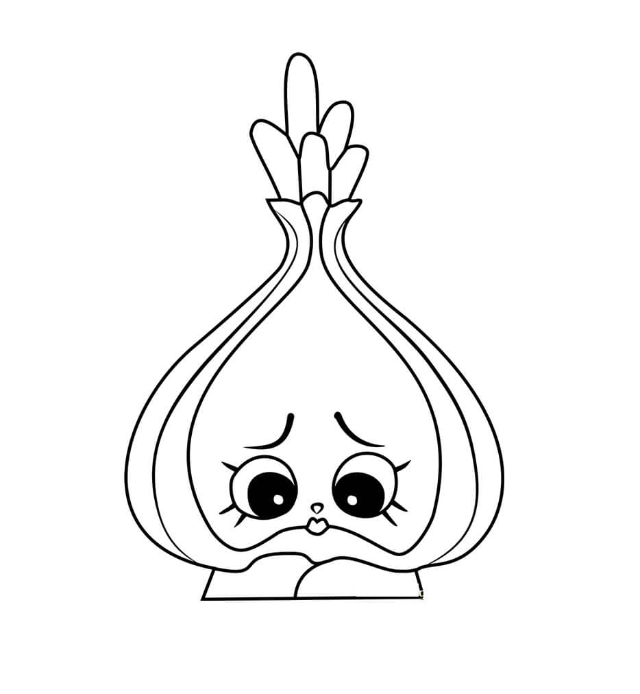 dibujo hd cebolla triste para colorear para colorear