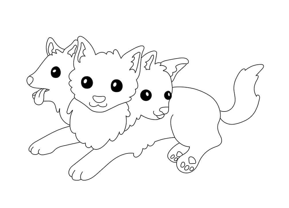 Dibujo de Encantador Cerbero para Colorear y Imprimir