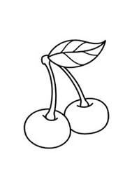 Dibujo de Cereza Perfecto para Colorear y Imprimir