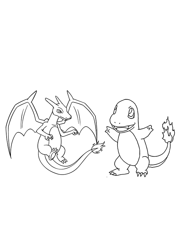 Charizard para Colorear