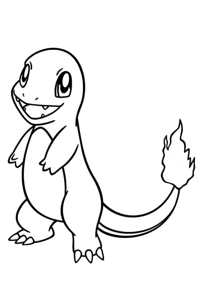 Dibujo de Charmander 1 para Colorear y Imprimir