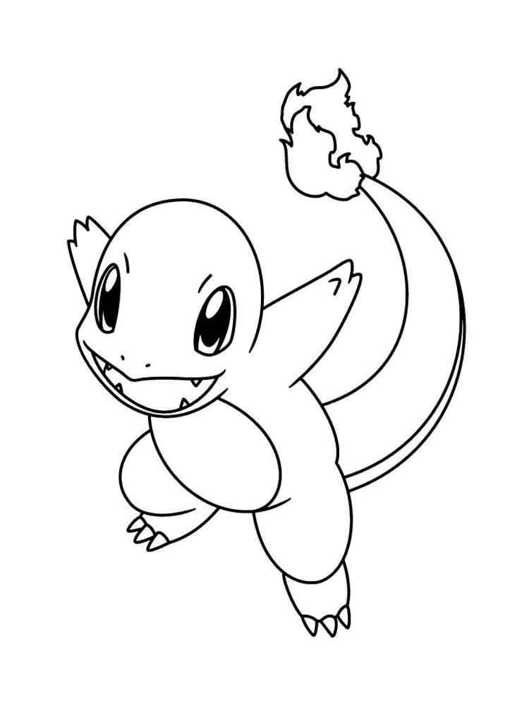 Dibujo de Charmander 4 para Colorear y Imprimir