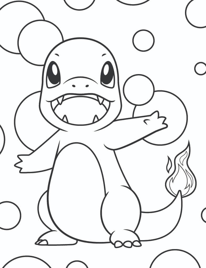 Dibujo de Charmander 5 para Colorear y Imprimir