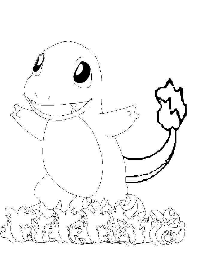 Dibujo de Encantador de Fuego para Colorear y Imprimir