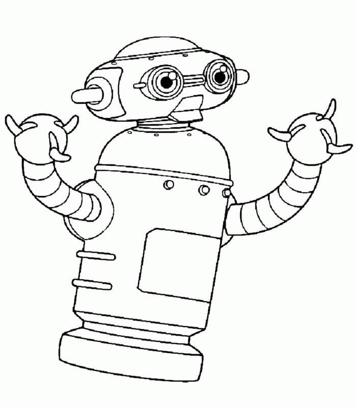 Dibujo de Chico Robot Impresionante para Colorear y Imprimir